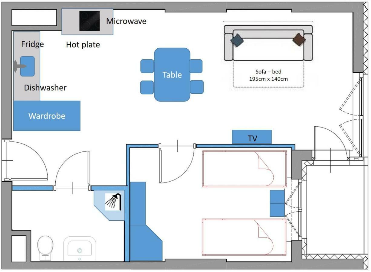 Modern Apartment in Warschau Exterior foto